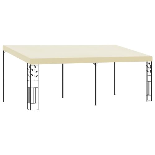 Krémszínű falra szerelhető pavilon 6 x 3 x 2,5 m