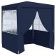 Kék rendezvénysátor oldalfalakkal 2 x 2 m 90 g/m²