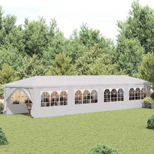 Fehér kerti pavilon 3 x 12 m