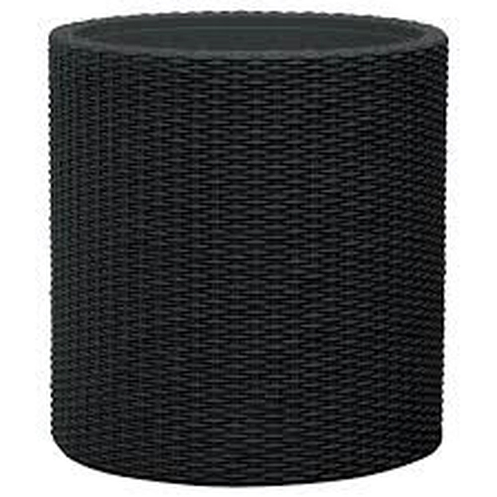 Keter S+M+L Cylinder planters műrattan kaspó szett, antracit színű