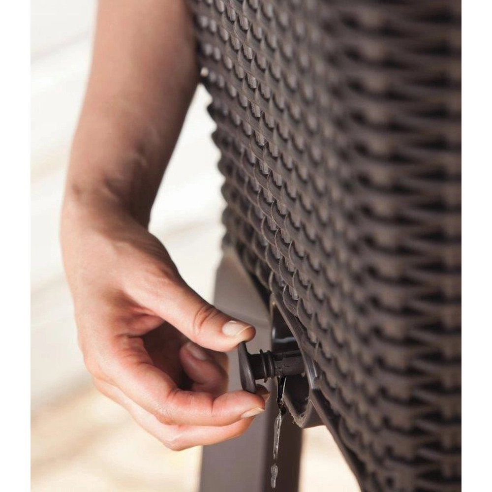 Keter Easy grow műrattan virágláda 120L, whiskey barna