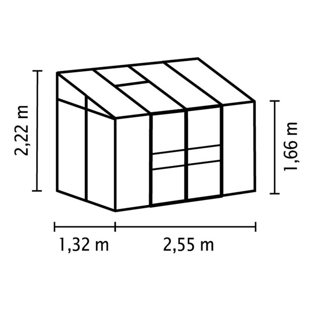 üvegház VITAVIA IDA 3300 PC 4 mm ezüst színű LG219