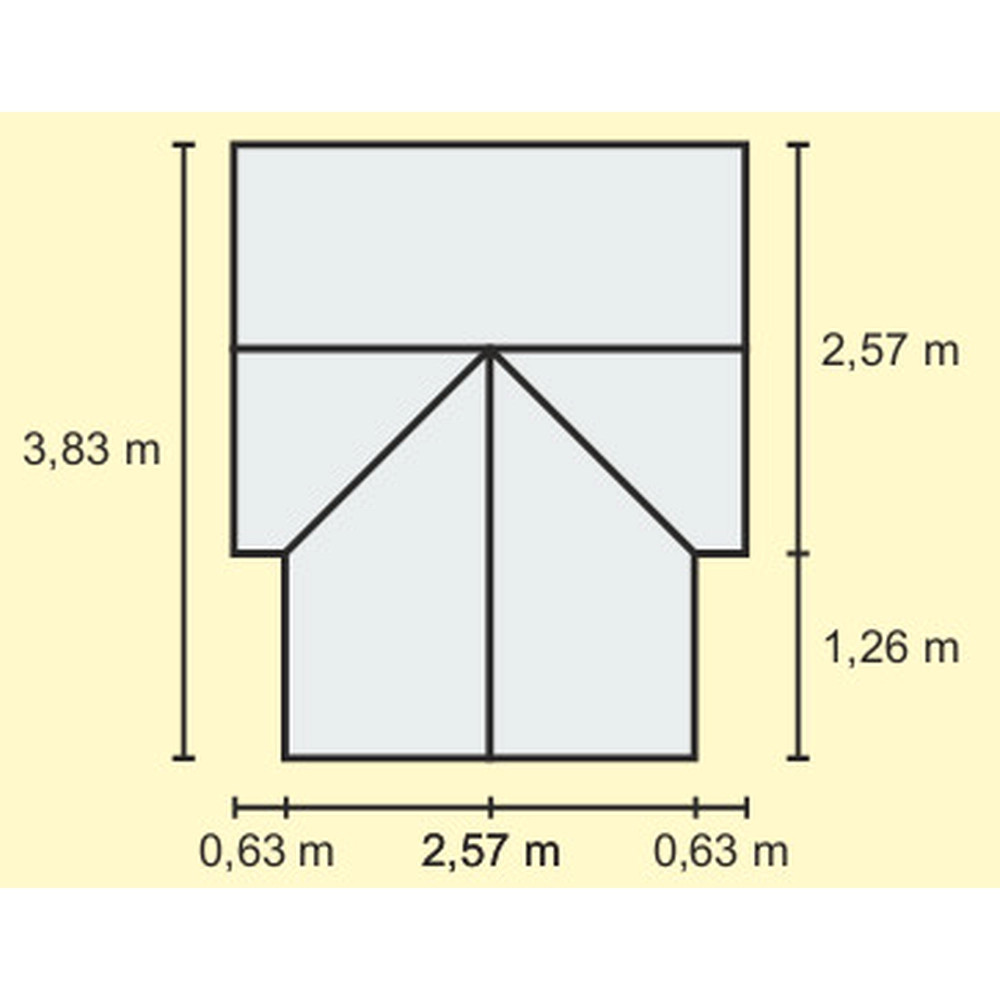 üvegház VITAVIA SIRIUS PC 6 mm ezüst színű LG248