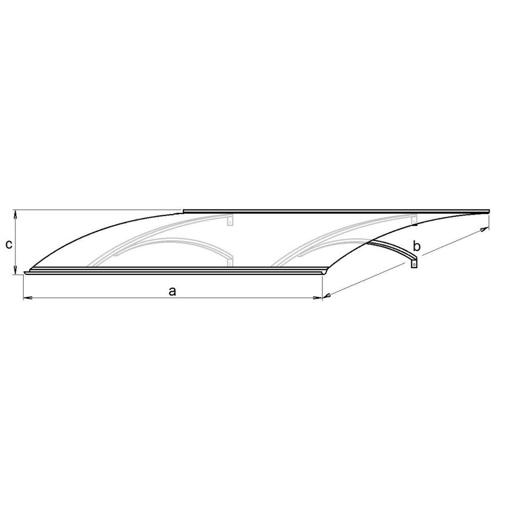 bejárati tető LANITPLAST OLOR XL 197/85 antracit LG2578
