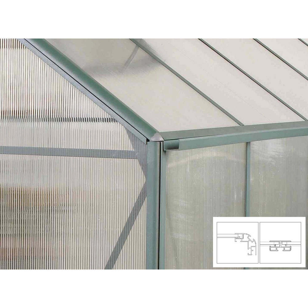 üvegház VITAVIA TRITON 7500 PC 4 mm ezüst színű LG3694
